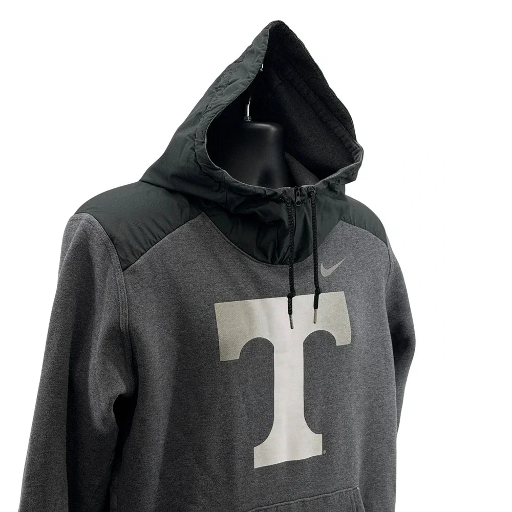 Nike Tennessee Volunteer Hoodie Mens Large Pullover Mixed Media Athletic